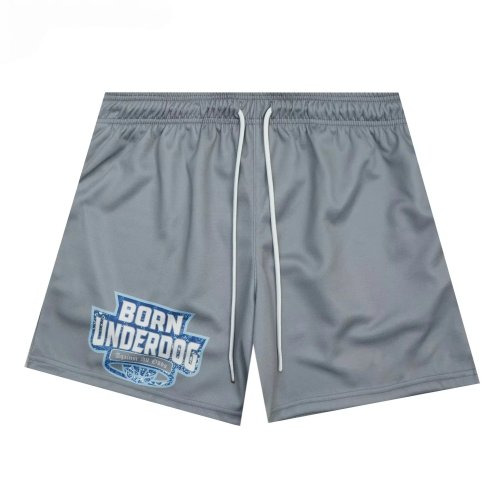 Herren- & Kinder-Basketball-Shorts, atmungsaktiv, Letter-Print, mit Kordelzug, weiter Schnitt – für Gym, Running & Streetwear
