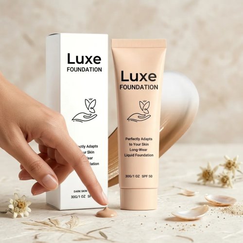 Kem nền SPF 50 đổi màu tự động, thích ứng với màu da, che khuyết điểm, tự nhiên, làm mờ lỗ chân lông