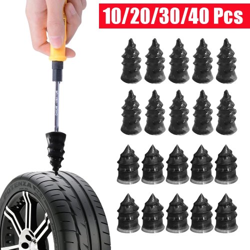 Reifen-Reparaturset für Auto & Motorrad – 10-teiliges Gummipfropfen-Set für schlauchlose Reifen, schnelle Reparatur
