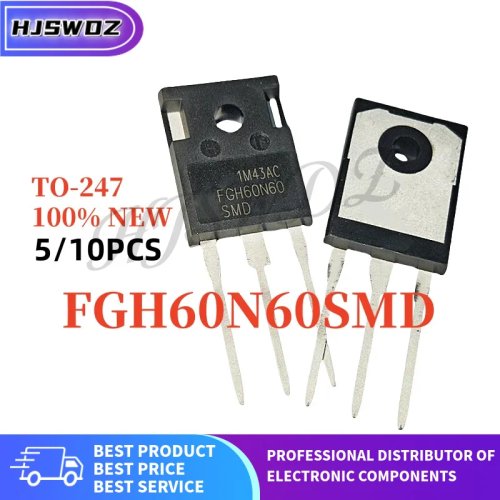 5-10個 FGH60N60SMD FGH60N60 TO-247 600V 120A IGBTトランジスタ 溶接機用 新品在庫あり