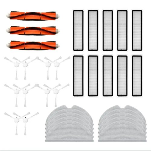 Kit de pièces détachées pour Dreame D9 / L10 Pro (robot) - brosse principale, brosse latérale, filtre HEPA et chiffon de serpillière