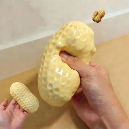 Squishy Arachide Carino – Palla Anti-Stress a Ritorno Lento, Giocattolo Fidget per Bambini e Adulti, Idea Regalo
