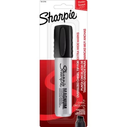 Permanent Marker Met Bikpunt Zwart: Extra Dikke Lijn, Snel Droog, Waterbestendig, Duurzame Punt, Kantoor & School