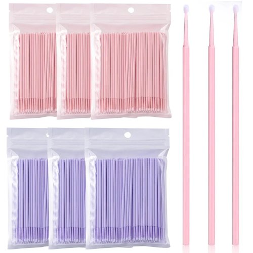 100 Cái Tăm Bông Micro Dùng Một Lần - Cọ/Đầu Tăm Vệ Sinh Nối Mi, Dụng Cụ Trang Điểm Salon & Gia Đình