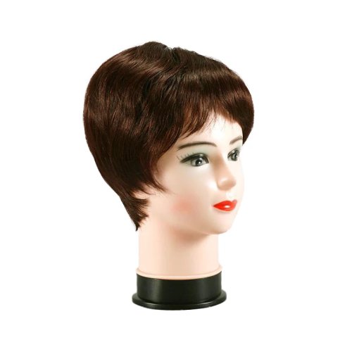 Soporte para Peluca de PVC Maniquí Cabeza Exhibición - Accesorio Profesional de Estilista para Pelucas, Sombreros, Joyas, Bufandas y Salones