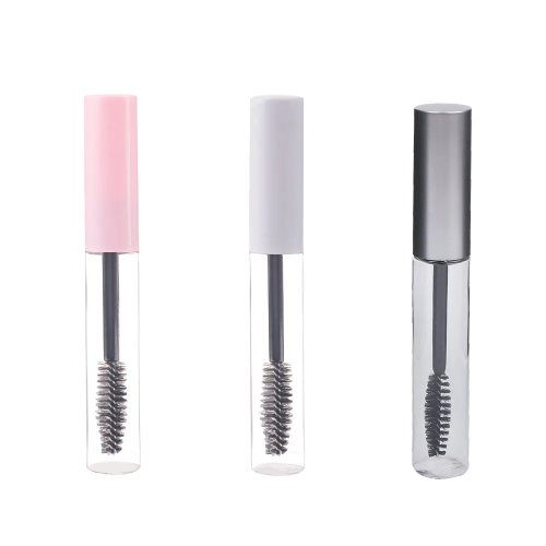 Ống mascara trống 10 ml nắp bạc — bình đựng mascara có thể tái sử dụng cho dầu thầu dầu (DIY)