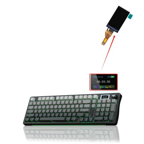 Pantalla LCD de repuesto para teclado mecánico AULA S98 Pro — pieza de reparación de pantalla