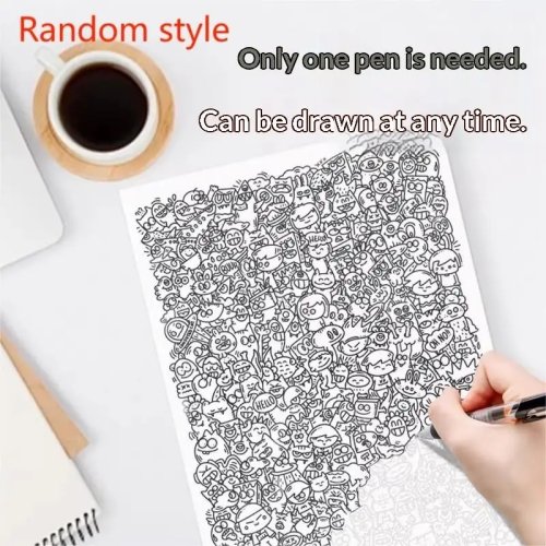 Sổ vẽ xả stress với họa tiết vui nhộn độc đáo - Cách tuyệt vời để giết thời gian