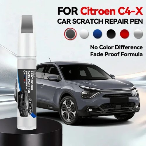 Карандаш для ремонта краски для Citroen C4 X 2022-2025 - Удаление царапин, аксессуар для авто своими руками, черный и белый