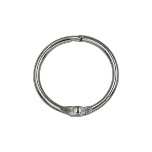 10er Pack Metall-Ringbücherringe (lose) / Schlüsselringe, silber — für Schule, Büro & Zuhause