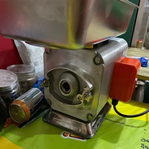Picadora de carne eléctrica comercial, alta potencia, diseño de mesa para uso doméstico