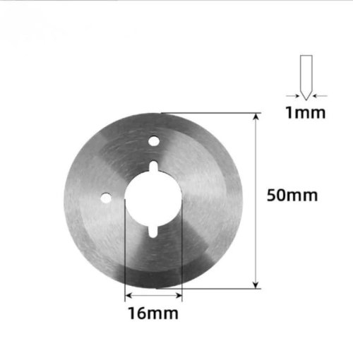 Hoja circular rotativa de acero al carbono 50/82 mm para máquina cortadora de tela eléctrica – repuesto