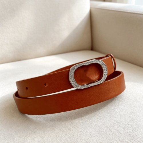 Thắt lưng nữ da mỏng 2 cm — thời trang casual 2026