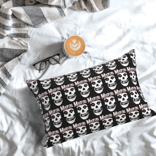 ปลอกหมอนอิงรูปสี่เหลี่ยมผืนผ้า Misfits ลายหัวกะโหลก - หมอนตกแต่งห้องนอน