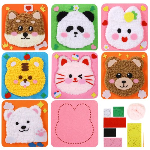 Primer Kit de Costura para Niños - Aprende a Coser Animales de Fieltro - Juego de Manualidades DIY