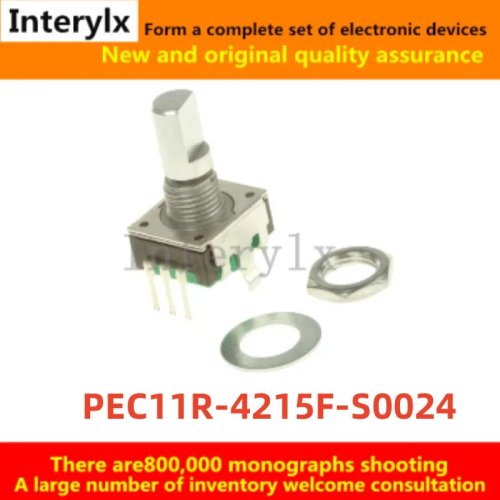 Ротационный энкодер PEC11R-4215F с переключателем, 24 импульса, 15 мм — 1–10 шт.