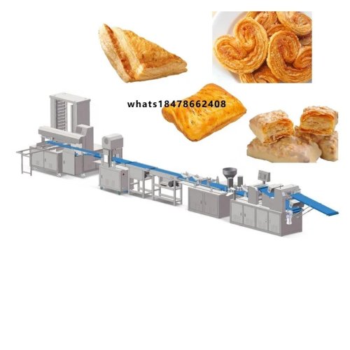Linha de produção automática para massa folhada/pastelaria — alta capacidade, alta qualidade, produção eficiente