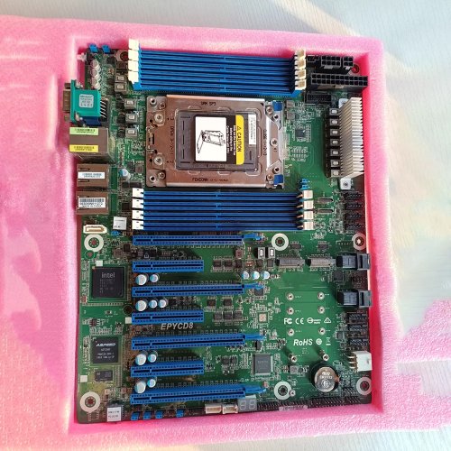 EPYCD8 Server Motherboard (SP3 LGA4094) — Supports AMD EPYC 7001/7002 CPUs, ATX 12" x 9.6"