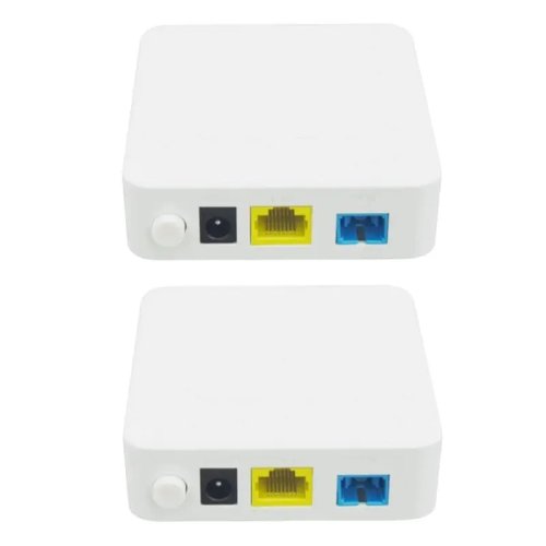 Pack 2 ONU XPON Gigabit Fiberhome B50B - Módem óptico GPON/EPON, 1 puerto Gigabit