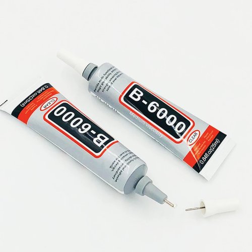 Lem B-6000 Jarum Aplikator, Bening, 15ml, 25ml, Lem Serbaguna untuk Kerajinan, Kulit, Perhiasan
