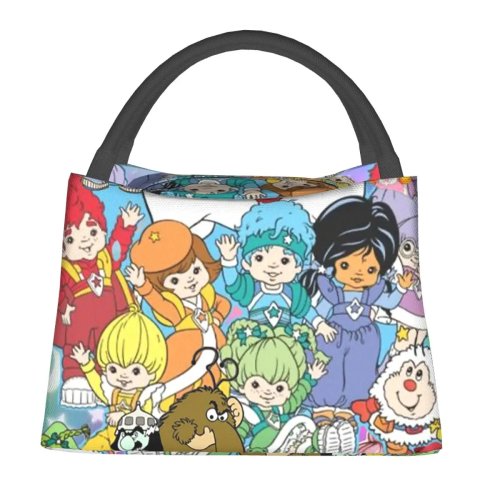 Borsa termica porta pranzo Rainbow Brite con design cartoon, isolante e a prova di perdite, per donna e bambini