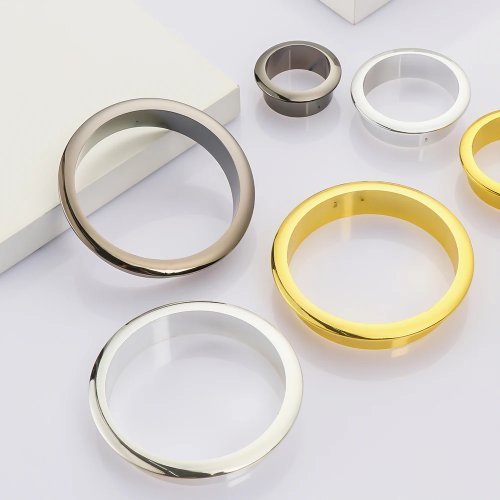 Nắp lỗ đi dây cho bàn 25–80 mm — vòng che cổng cáp trang trí cho bàn máy tính và tủ