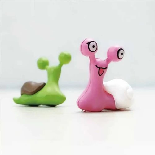 Tượng mini ốc sên tiên dạng hoạt hình — mô hình trang trí sáng tạo, quà tặng dễ thương