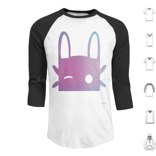 Áo hoodie nữ cotton tay dài ombre, in hình thỏ 'Jade Rabbit' nháy mắt
