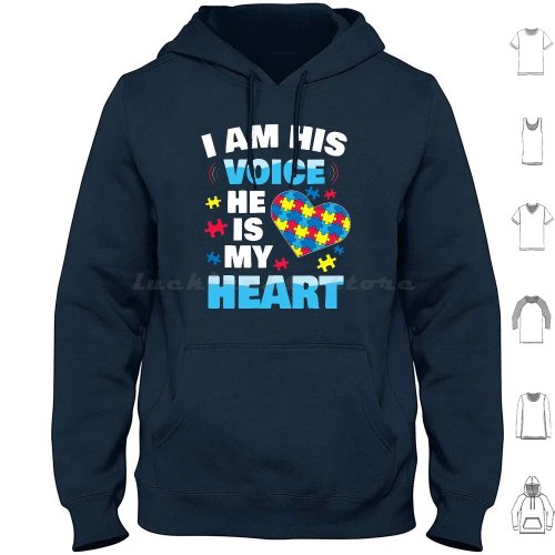 Autism Awareness Hoodie für Mamas – Baumwolle, Langarm