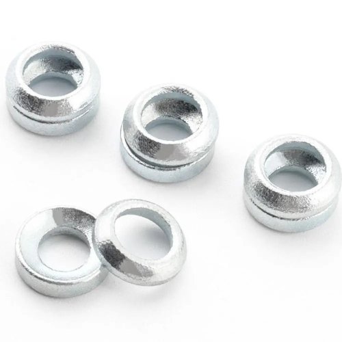 2 pcs Spacer Rem Cakram M6 Aluminium — Ring Washer/Seal untuk Kaliper (Cembung/Cekung)