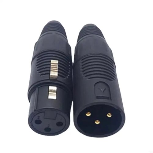 ขั้วต่อ XLR 3 พิน สำหรับไมโครโฟน (ตัวผู้/ตัวเมีย) – การนำไฟฟ้าสูง