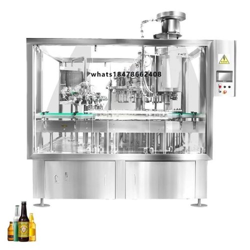 Máquina automática de enchimento e selagem de latas de alumínio — enchimento e fecho de cerveja