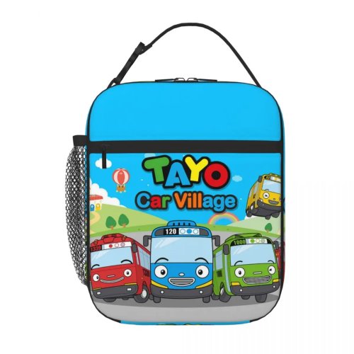 Túi giữ nhiệt đựng cơm Tayo the Little Bus cho trẻ em — Túi hộp cơm cầm tay, nhiều màu