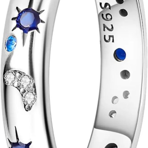 Nhẫn Hapour nữ kiểu Eternity, xếp chồng (stackable), sang trọng, quà tặng, cỡ 4–11