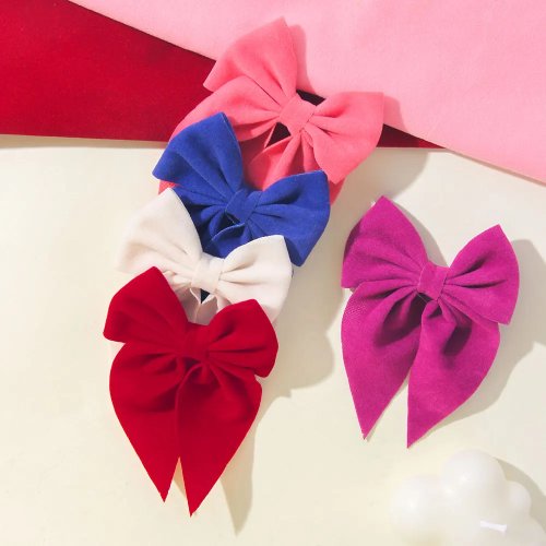 Kẹp tóc nơ nhung mini cho bé — 1 chiếc