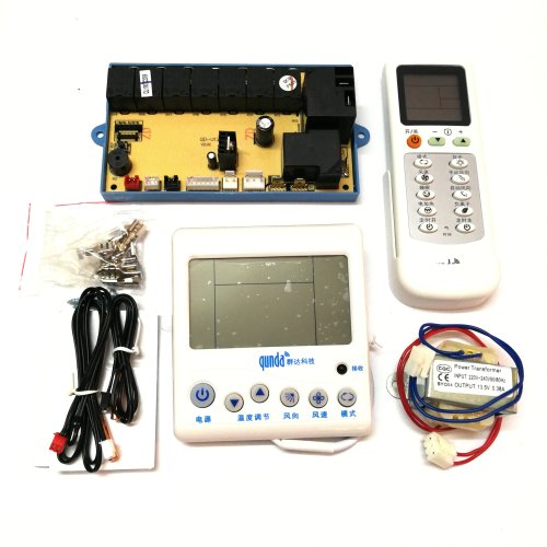 บอร์ดควบคุม QD-U12A แบบอเนกประสงค์ สำหรับแอร์ตู้ มีหน้าจอ LCD - เมนบอร์ด/PCB สำหรับฮีตเตอร์ไฟฟ้า