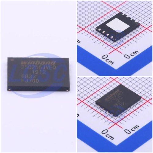 Paket 5× Winbond W25Q256JVE Memori Flash SPI NOR 256Mbit (WSON-8-EP, 133MHz)