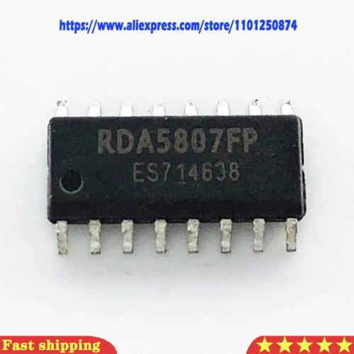 RDA5807FP (RDA5807) SOP-16 FM受信IC 5個セット — 在庫あり