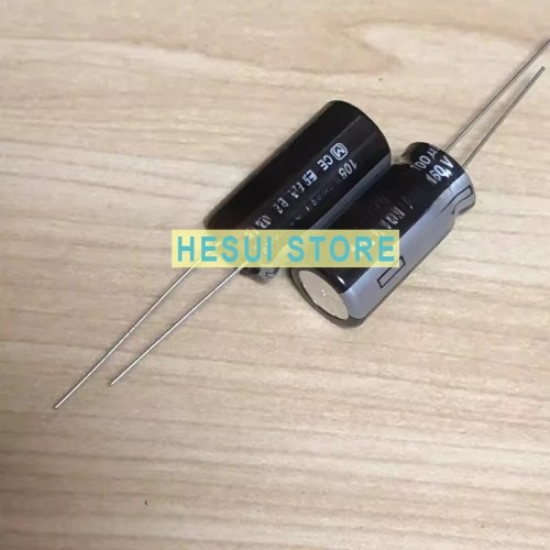 Condensador eletrolítico Panasonic 100 µF 160 V 12,5×25 mm — ESR baixa, alta frequência, longa vida útil