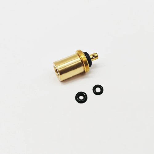Portable stove gas adapter — connects flat gas canisters to threaded fuel lines/containers
