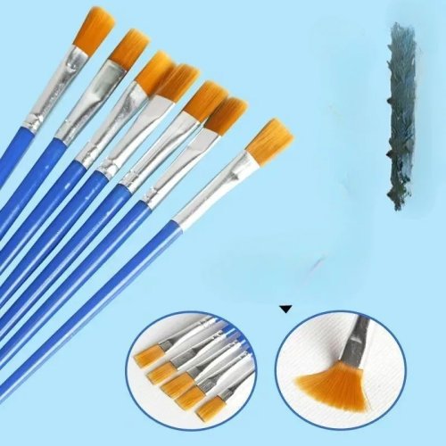 Bộ Cọ Vẽ 20-50 Cái - Cọ Tròn, Bẹt Sợi Nylon cho Sơn Dầu, Acrylic, Màu Nước - Dành cho Trẻ Em, Họa Sĩ, Học Sinh