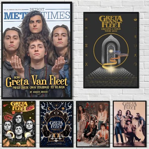 Постер группы Greta Van Fleet - Печать на холсте для украшения гостиной