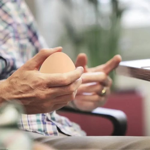 Uovo Squishy Antistress — Giocattolo sensoriale morbido da stringere per bambini e adulti