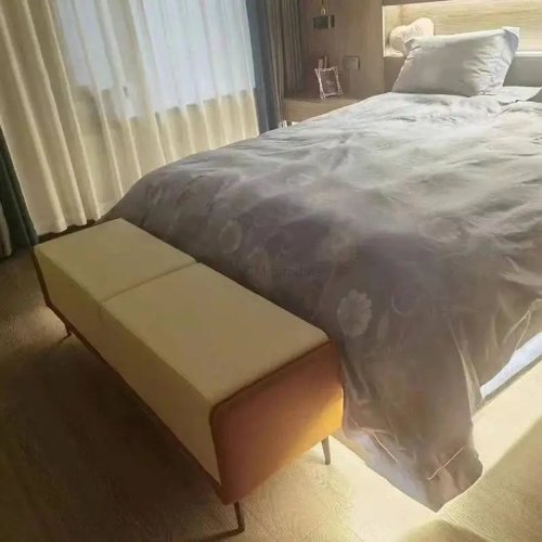 북유럽 스타일 침대 끝 벤치 — 신발 갈아신는 스툴/소파 벤치, 침실·현관용 모던 디자인