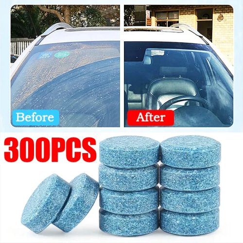 Tabletas efervescentes para limpiaparabrisas de auto – Limpiador concentrado para cristales y limpiaparabrisas