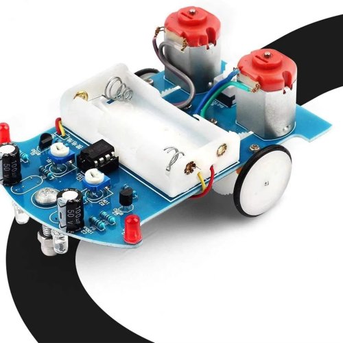 Bộ kit tập hàn — Xe robot theo vạch thông minh, bộ kit điện tử DIY cho người mới bắt đầu