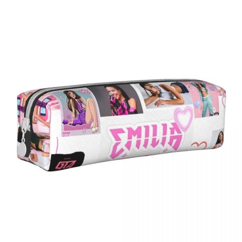 Emilia Mernes Pencil Case - Large Capacity Pen Bag for School & Cosmetics
