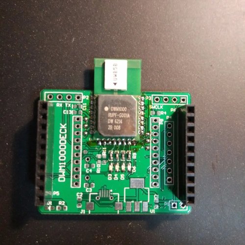 Модуль DWM1000 UWB + плата разработки STM32F103 (совместима с Keil)