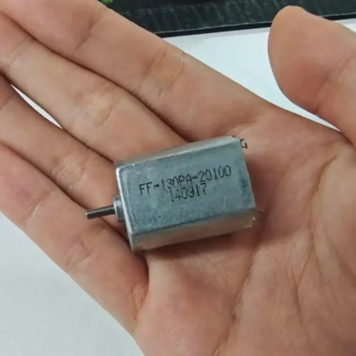มอเตอร์ DC ไมโครรุ่น 130SH ความแม่นยำ 3–6V — ฝาหลังโลหะ แปรงโลหะมีค่า