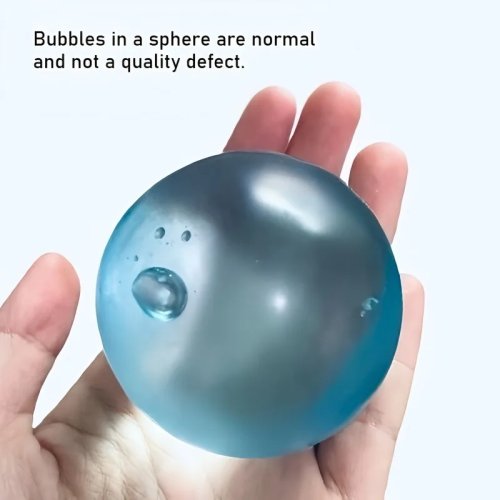Squishy maltose transparent bleu — doux, retour lent, jouet sensoriel anti-stress à presser